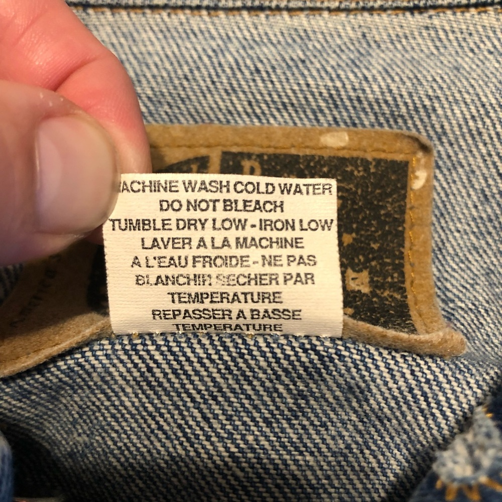 Custom Denim Jacket W/ Pendleton Style Wool Blank… - image 4